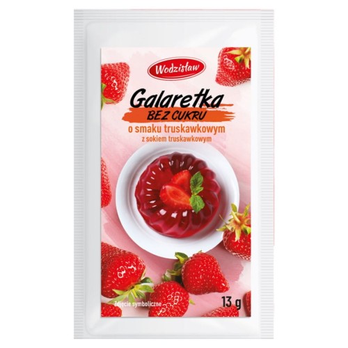 5907577233266 Galaretka bez cukru truskawkowa Wodzisław, 13g