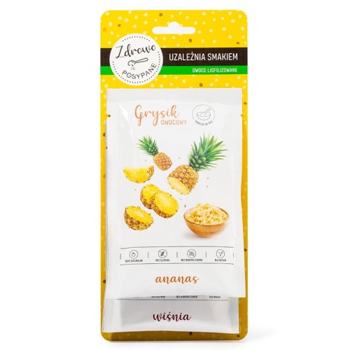 5904870793244 Owoce liofilizowane w grysiku set żółty Zdrowo Posypane, 14g