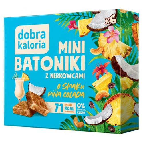 5903548002473 Minibatoniki z nerkowców - pina colada Dobra Kaloria, 102g