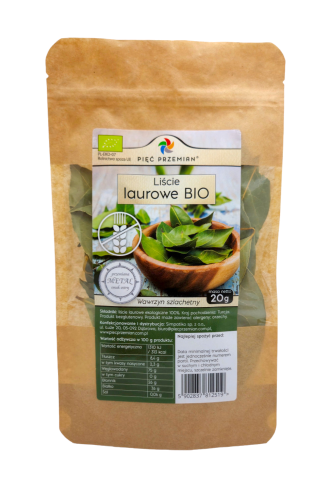 5902837812519 Liść laurowy BIO 20 g - Pięć Przemian