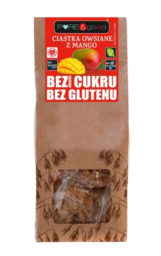 5903111903886 Ciastka owsiane z mango BG BC 150 g Pure&Good