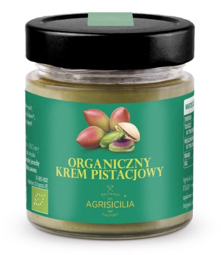 8034034868086 KREM PISTACJOWY BIO 200 g - AGRISICILIA