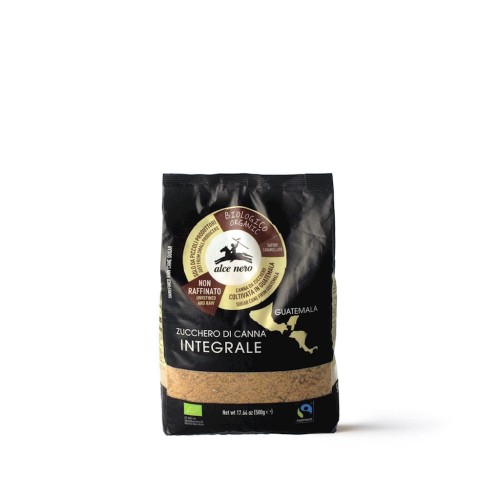 8009004901131 CUKIER TRZCINOWY BRĄZOWY FAIR TRADE BIO 500 g - ALCE NERO
