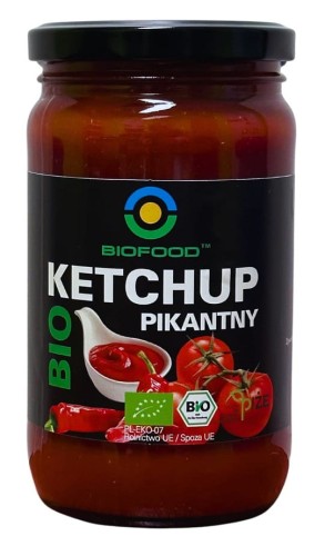 5902693122586 KETCHUP PIKANTNY BEZGLUTENOWY BIO 350 g - BIO FOOD