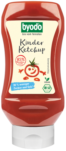 4018462157701 KETCHUP DLA DZIECI BEZGLUTENOWY BIO 300 ml - BYODO