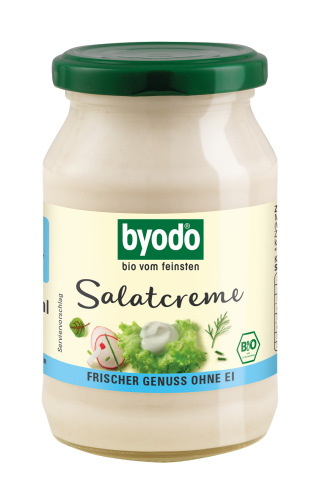 4018462158203 KREM SAŁATKOWY WEGETARIAŃSKI BEZGLUTENOWY BIO 250 ml - BYODO