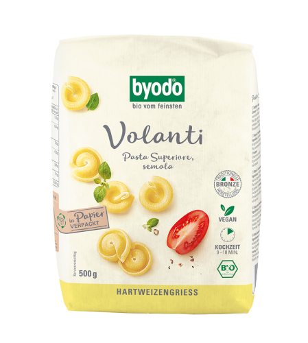 4018462142400 MAKARON (SEMOLINOWY) VOLANTI BIO 500 g - BYODO