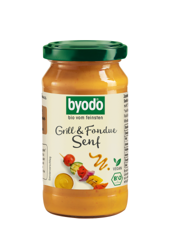 4018462161104 MUSZTARDA GRILL & FONDUE BEZGLUTENOWA BIO 200 ml - BYODO