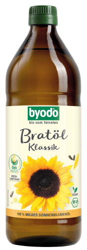 4018462400609 OLEJ SŁONECZNIKOWY DO SMAŻENIA I GOTOWANIA BIO 750 ml - BYODO