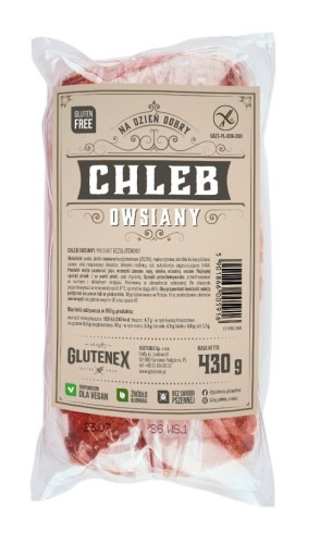 5901866005916 CHLEB OWSIANY BEZGLUTENOWY 430 g - GLUTENEX