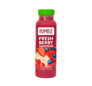 SMOOTHIE GRUSZKA - TRUSKAWKA - MANDARYNKA -  WIŚNIA TŁOCZONE NA ZIMNO 250 ml - HUMBLE