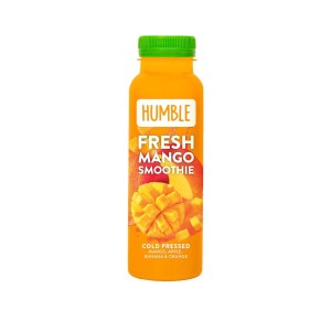 SMOOTHIE JABŁKO - MANGO - BANAN - POMARAŃCZA TŁOCZONE NA ZIMNO 250 ml - HUMBLE