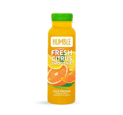 6430054834544 SMOOTHIE JABŁKO - POMARAŃCZA - MANDARYNKA - CYTRYNA TŁOCZONE NA ZIMNO 250 ml - HUMBLE
