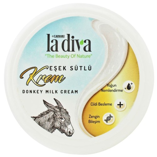 8699266393005 KREM DO TWARZY NAWILŻAJĄCY Z OŚLIM MLEKIEM 100 ml - LA DIVA