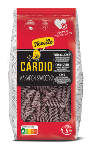 5900354030287 MAKARON CARDIO ŚWIDERKI 250 g - NOVELLE
