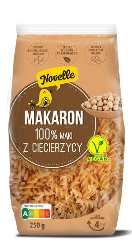 5906940001983 MAKARON PROTEINOWY (Z CIECIERZYCY) ŚWIDERKI 250 g - NOVELLE