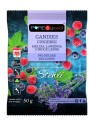 5903111903787 CUKIERKI Z MELISĄ, LAWENDĄ I OWOCAMI LEŚNYMI ZE STEWIĄ BEZ CUKRU 50 g - PURE&GOOD