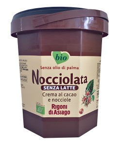 KREM Z ORZECHÓW LASKOWYCH I KAKAO BEZ DODATKU MLEKA BEZGLUTENOWY BIO 2,5 kg - RIGONI DI ASIAGO (NOCCIOLATA)