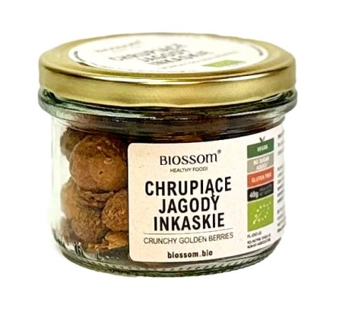 5904310222556 JAGODY INKASKIE LIOFILIZOWANE CHRUPIĄCE  BEZGLUTENOWE BIO 40 g - BIOSSOM