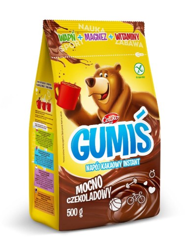 5900038007703 NAPÓJ KAKAOWY GUMIŚ Z WITAMINAMI, MAGNEZEM I WAPNIEM BEZGLUTENOWY 500 g