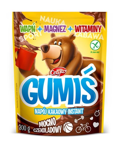 5900038007765 NAPÓJ KAKAOWY GUMIŚ Z WITAMINAMI, MAGNEZEM I WAPNIEM BEZGLUTENOWY 300 g