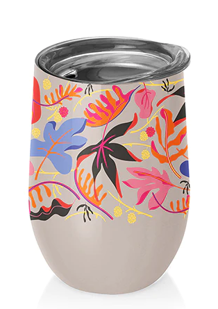 4260752959087 KUBEK ZE STALI NIERDZEWNEJ Z POKRYWKĄ SEKRETNY OGRÓD 420 ml - CHIC-MIC