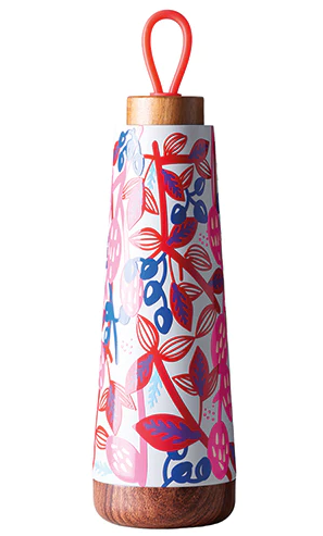 4260752958967 BUTELKA TERMICZNA Z SILIKONOWYM UCHWYTEM TRUSKAWKI 500 ml - CHIC-MIC