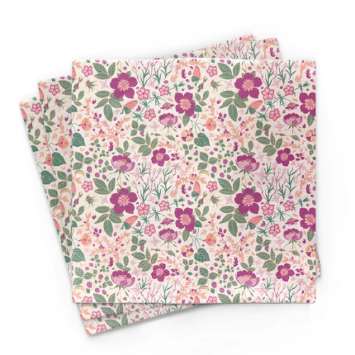 4260752958912 SERWETKI STOŁOWE BAMBUSOWE KWIATKI 20 szt - CHIC-MIC