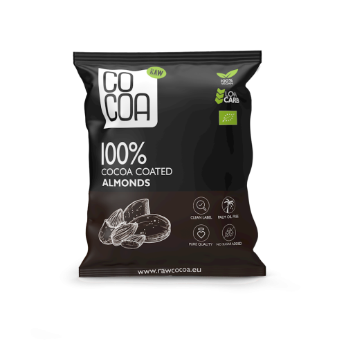 5902565216542 MIGDAŁY W KAKAO BEZ DODATKU CUKRU BIO 70 g - COCOA