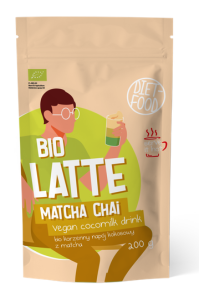 LATTE MATCHA CHAI - NAPÓJ KOKOSOWO - KORZENNY Z MATCHĄ BIO 200g – DIET-FOOD