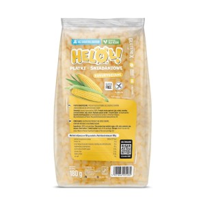PŁATKI KUKURYDZIANE HELOŁ BEZ DODATKU CUKRÓW BEZGLUTENOWE 180 g - GLUTENEX