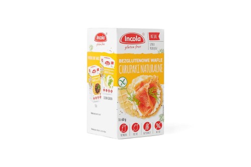 5902768989472 WAFLE KUKURYDZIANE NATURALNE BEZGLUTENOWE 60 g - INCOLA