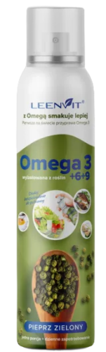 5903041050117 OMEGA 3-6-9 O SMAKU PIEPRZU ZIELONEGO W SPRAYU 150 ml - LEENVIT