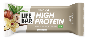 BATON PROTEINOWY Z ORZECHAMI I WANILIĄ RAW BEZ CUKRU BG BIO 40g LIFEFOOD