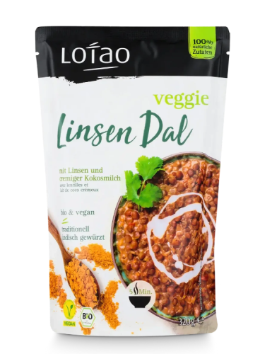 4260237451709 DAL Z SOCZEWICĄ I NAPOJEM KOKOSOWYM WEGAŃSKI BIO 320 g - LOTAO