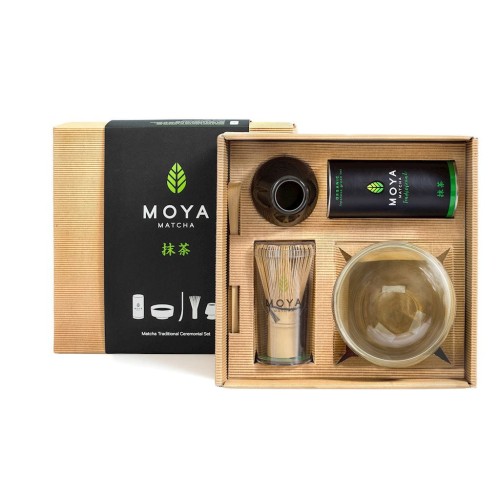 5903849453783 ZESTAW CEREMONIALNY DO MATCHY ZE SZKLANĄ CZARKĄ - MOYA MATCHA