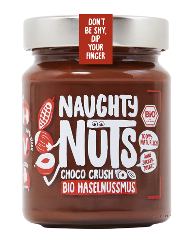 4260737540248 KREM Z ORZECHÓW LASKOWYCH Z DAKTYLAMI I KAKAO BIO 250 g - NAUGHTY NUTS