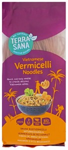 MAKARON (RYŻOWY RAZOWY) VERMICELLI BEZGLUTENOWY BIO 250 g - TERRASANA