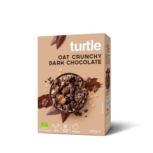 5425038430479 MUSLI OWSIANE Z GORZKĄ CZEKOLADĄ BEZGLUTENOWE BIO 250 g - TURTLE