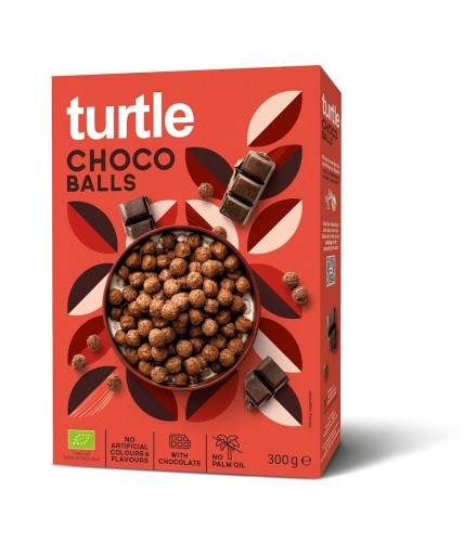 5425038430400 KULKI ZBOŻOWE CZEKOLADOWE BIO 300 g -  TURTLE