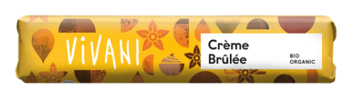 4044889004793 BATON Z MLECZNEJ CZEKOLADY Z NADZIENIEM KREM BRULEE BIO 40 g - VIVANI