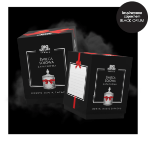 Świeca sojowa zap. insp. BLACK OPIUM 485g PREZENT  MIXBRANDS