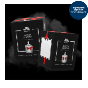 Świeca sojowa zap. insp. DIOR SAUVAGE 115g PREZENT  MIXBRANDS