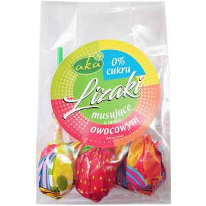 Lizaki OWOCOWE MUSUJĄCE ze stewią (5 szt. x 13g) AKA