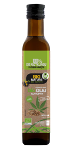 Olej konopny BIO tłoczony na zimno 500ml  MIXBRANDS