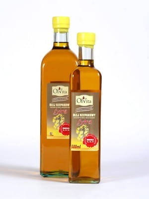 5907591923037 Olej rzepakowy extra tłoczony na zimno nieoczyszczony 500ml - Olvita