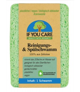 GĄBKA ROŚLINNA KOMPOSTOWALNA 12x10 cm IF YOU CARE