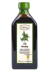 Olej konopny tłoczony na zimno 250ml - Olvita