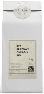 RYŻ BRĄZOWY OKRĄGŁY BIO 1 kg  THE PLANET