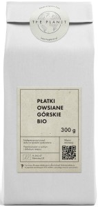 PŁATKI OWSIANE GÓRSKIE BIO 300g THE PLANET
